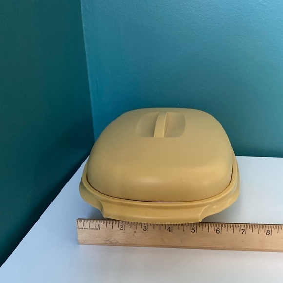 VTG Tupperware #1273 Harvest Gld 4 Pc Veg Rice Steamer Micro - Picture 11 of 14